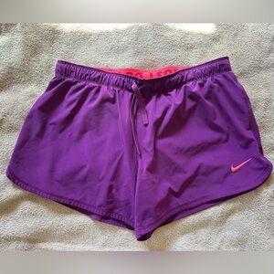 Nike Purple Athletic Shorts Moisture-Wicking Lightweight